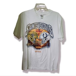 2010 New Orleans Saints Vs Indianapolis Colts Super Bowl XLIV T Shirt Medium